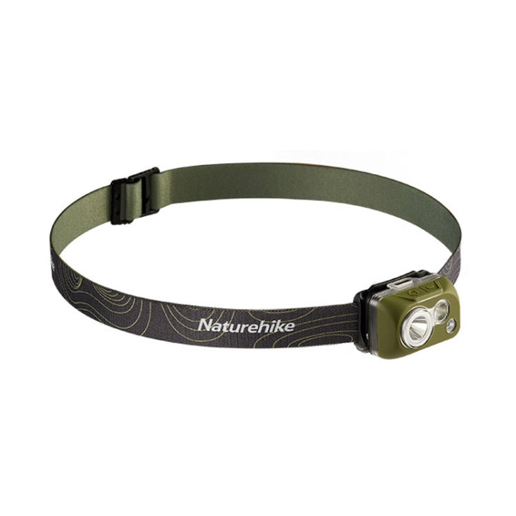 Naturehike IP68 Grade Waterproof Headlamp Outdoor Hiking Mountaineering Strong Light Headwear Lighting(Dark Green) - Headlamp by Naturehike | Online Shopping South Africa | PMc TechLife | Buy Now Pay Later Mobicred