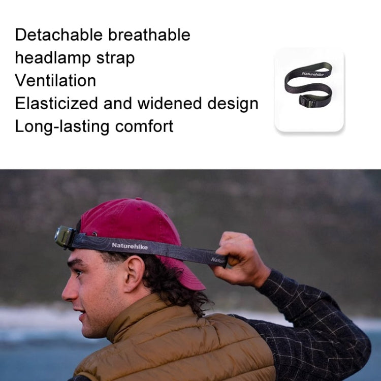 Naturehike IP68 Grade Waterproof Headlamp Outdoor Hiking Mountaineering Strong Light Headwear Lighting(Dark Green) - Headlamp by Naturehike | Online Shopping South Africa | PMc TechLife | Buy Now Pay Later Mobicred