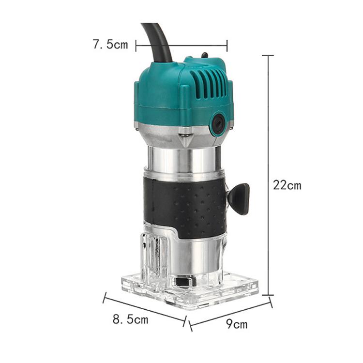 MOYI Aluminum Body Multifunctional Small Electric Woodworking Carving Slotting Trimming Machine, Specifications: 15 Milling Cutters EU Plug - free shipping - PMc TechLife - Order now!