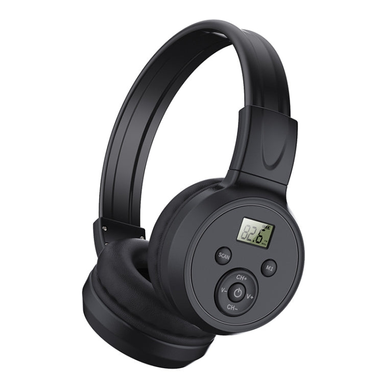 F4 Digital Display Automatic Scanning Foldable FM Radio Headphone, Spec: Charging Version - Radio Player by PMC TechLife | Online Shopping South Africa | PMC TechLife | Buy Now Pay Later Mobicred