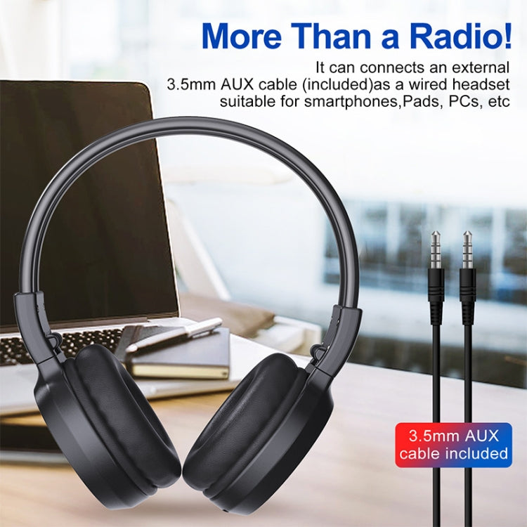 F4 Digital Display Automatic Scanning Foldable FM Radio Headphone, Spec: Charging Version - Radio Player by PMC TechLife | Online Shopping South Africa | PMC TechLife | Buy Now Pay Later Mobicred