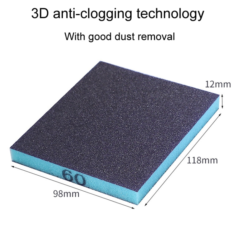 60# Woodworking Polishing Metal Rust Removal Wet And Dry Sponge Sandpaper - Abrasive Tools & Accessories by PMC TechLife | Online Shopping South Africa | PMC TechLife | Buy Now Pay Later Mobicred