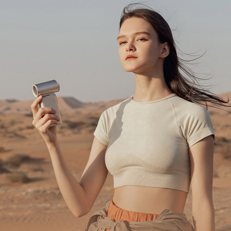 JisuLife FA55 Handheld Portable Small Fan Mini Rechargeable Electric Fan(Brown) - free shipping - PMC TechLife - Order now!