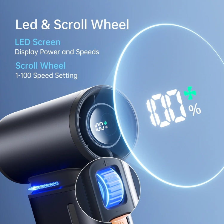 JisuLife FA55 Handheld Portable Small Fan Mini Rechargeable Electric Fan(Dark Gray) - free shipping - PMC TechLife - Order now!