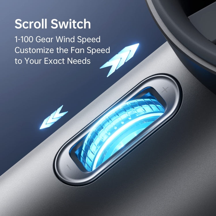 JisuLife FA53 Pro 1 High-speed Powerful Cooling Handheld Small Fan Mini Portable USB Rechargeable Desktop Fan(Dark Gray) - free shipping - PMC TechLife - Order now!