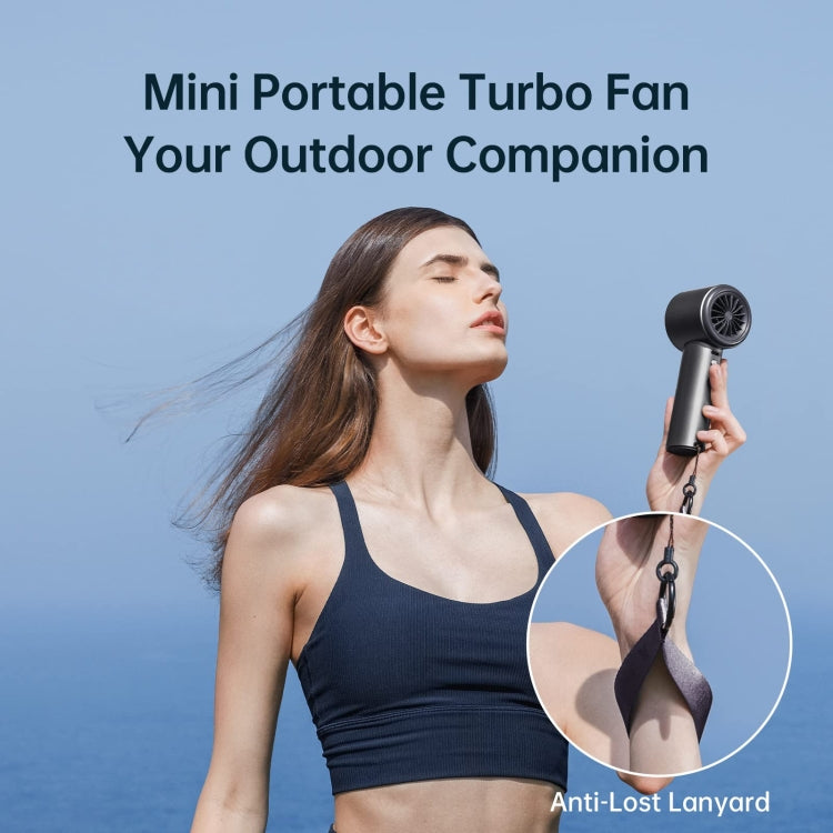 JisuLife FA53 Pro 1 High-speed Powerful Cooling Handheld Small Fan Mini Portable USB Rechargeable Desktop Fan(Dark Gray) - free shipping - PMC TechLife - Order now!