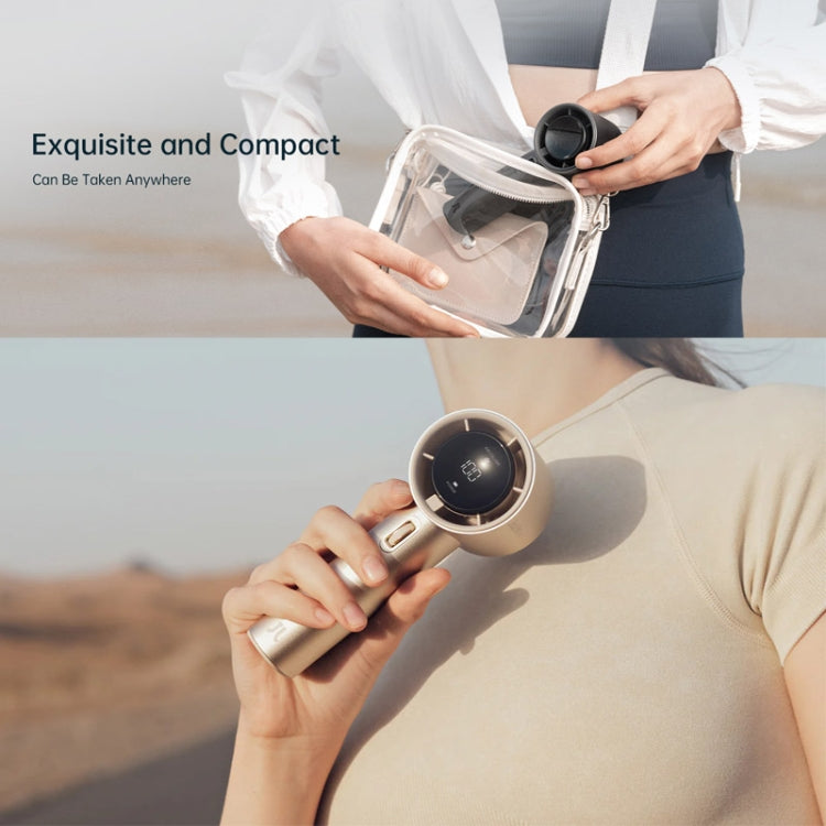 JisuLife FA53 Pro 1 High-speed Powerful Cooling Handheld Small Fan Mini Portable USB Rechargeable Desktop Fan(Dark Gray) - free shipping - PMC TechLife - Order now!