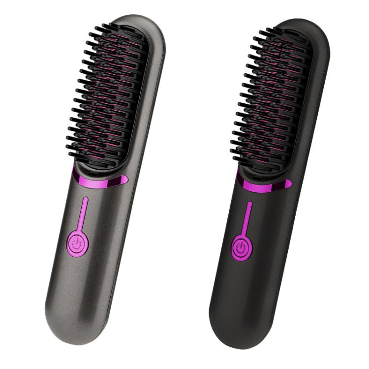 Wireless Hair Straightening Comb USB Charging Curling Iron(Black) - free shipping - PMC TechLife - Order now!