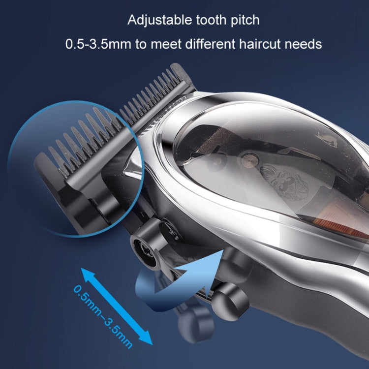 Rechargeable Magnetic Suspension High-speed Electric Hair Clipper(Black) - free shipping - PMC TechLife - Order now!