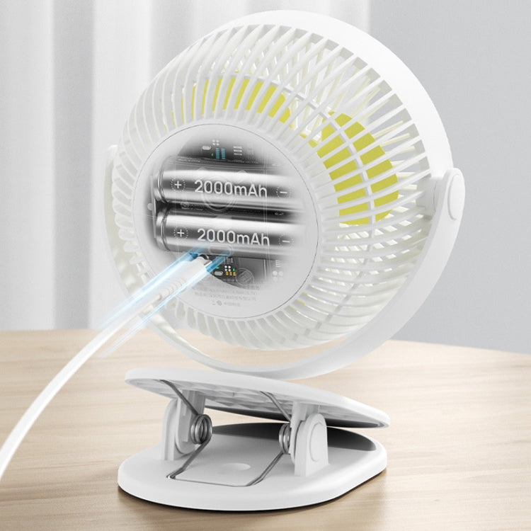 JisuLife FA29A Clip Desktop Mini Fan Portable USB Rechargeable Fan(Dark Green) - Electric Fans by JisuLife | Online Shopping South Africa | PMC TechLife | Buy Now Pay Later Mobicred