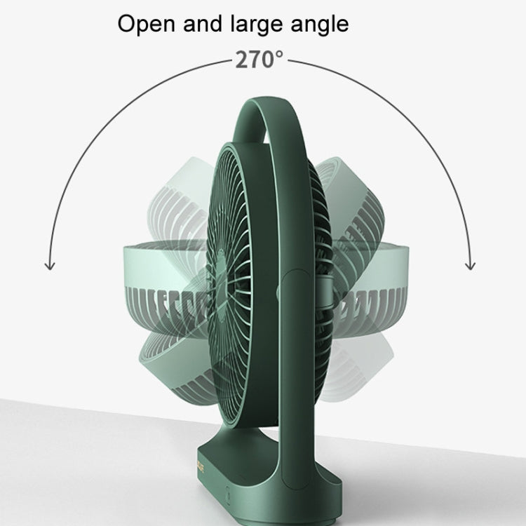 JisuLife FA19 4000mAh Wireless Rechargeable Desktop Mini Fan Silent Portable Fan(White) - free shipping - PMC TechLife - Order now!