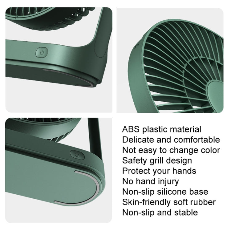 JisuLife FA19 4000mAh Wireless Rechargeable Desktop Mini Fan Silent Portable Fan(White) - free shipping - PMC TechLife - Order now!