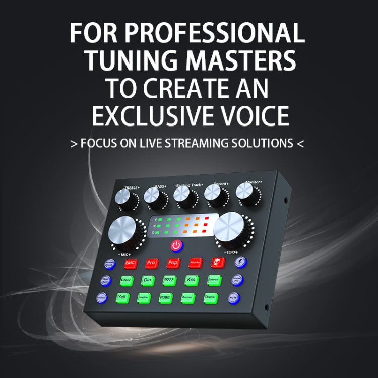 V8S Audio Mixer Live Voice Changer External Sound Card, Color: Black - Live Sound Effects Processors by PMC TechLife | Online Shopping South Africa | PMC TechLife | Buy Now Pay Later Mobicred