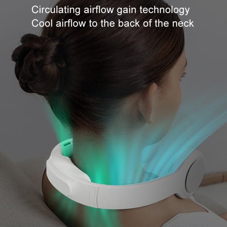 JisuLife FA31 USB Rechargeable Hanging Neck Mini Fan Bladeless Cooling Outdoor High Wind Power Electric Fan(Mint Green) - free shipping - PMC TechLife - Order now!