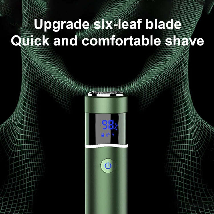 S-1090 IPX7 Waterproof 8D Portable LED Digital Display Round Electric Shaver(Black) - Shavers & Accessories by PMC TechLife | Online Shopping South Africa | PMC TechLife | Buy Now Pay Later Mobicred