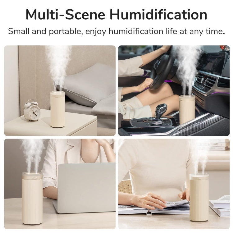 JisuLife HU16 Desktop Dual Mist Ports Humidifier, Color: Brown Plug-in - free shipping - PMC TechLife - Order now!
