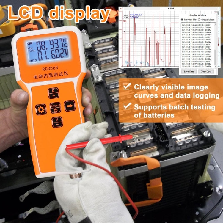 High-Precision Battery Voltage Internal Resistance Tester, Specifications: Host+Probe+Clip+Clamp - Battery & Resistance Tester by PMC TechLife | Online Shopping South Africa | PMC TechLife | Buy Now Pay Later Mobicred