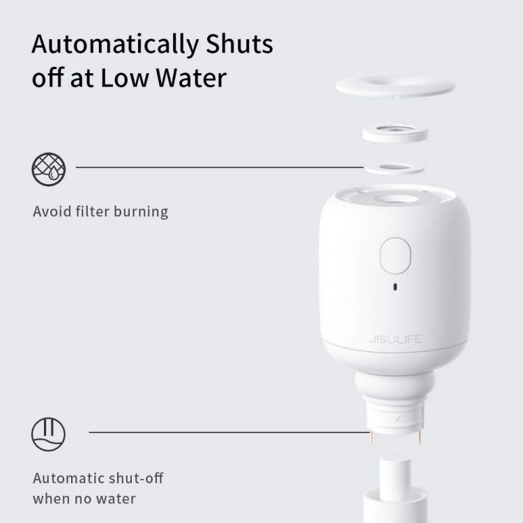 JisuLife JB07 Wireless High Mist Portable Humidifier, No Water Tank, Color: White 1100mAh - free shipping - PMC TechLife - Order now!