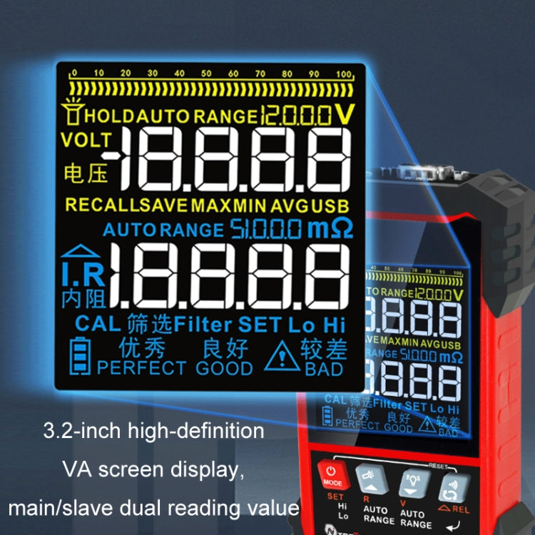 Battery Internal Resistance Tester Lead-Acid Alkaline Lithium Battery Tester, Model: IR502 - free shipping - PMC Jewellery - Order now!
