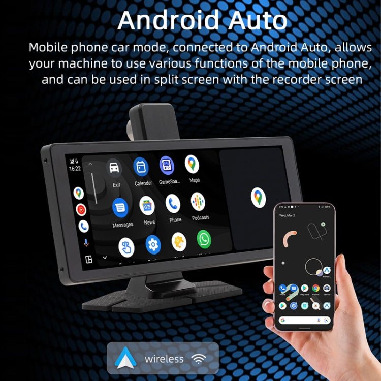 Car Bluetooth Portable DVR Monitor Support Carplay/Android Auto, Specifications: Display - Car MP3 & MP4 & MP5 by PMC Jewellery | Online Shopping South Africa | PMC Jewellery | Buy Now Pay Later Mobicred