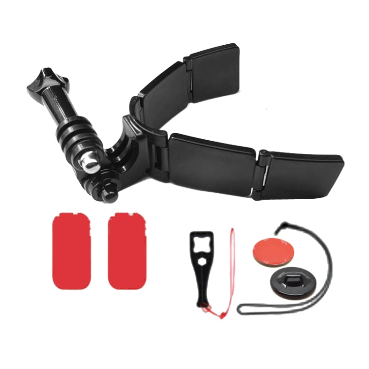 TUYU Motorcycle Integrated Hinged Helmet Chin Sports Camera Mounting Bracket, Style: With 2 Stickers - free shipping - PMC TechLife - Order now!