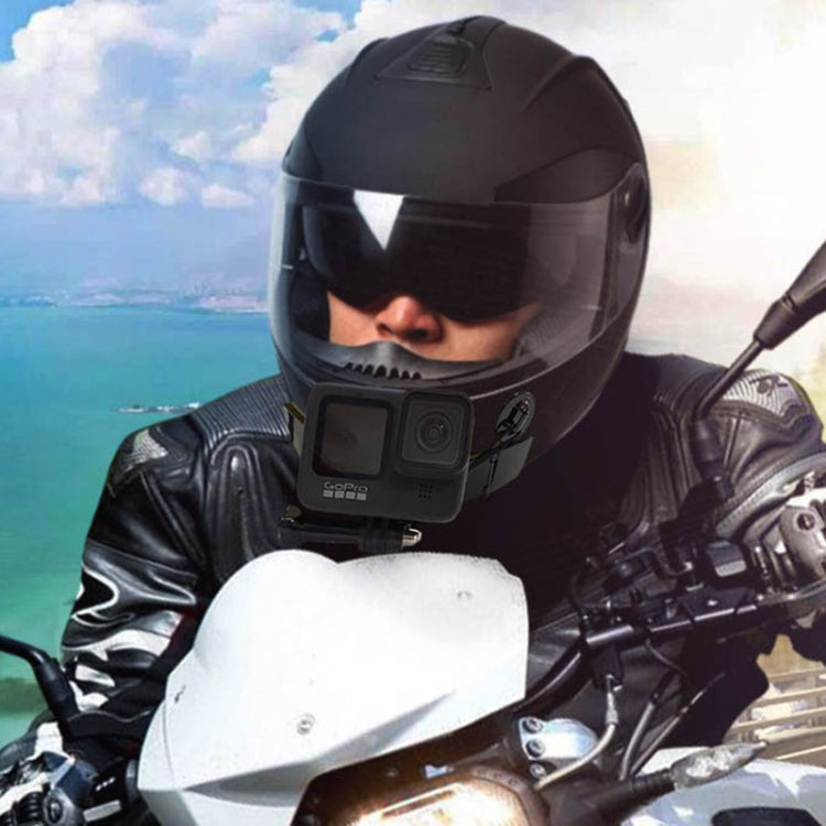 TUYU Motorcycle Integrated Hinged Helmet Chin Sports Camera Mounting Bracket, Style: With 4 Stickers - free shipping - PMC TechLife - Order now!