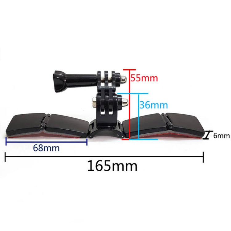 TUYU Motorcycle Integrated Hinged Helmet Chin Sports Camera Mounting Bracket, Style: With 4 Stickers - free shipping - PMC TechLife - Order now!