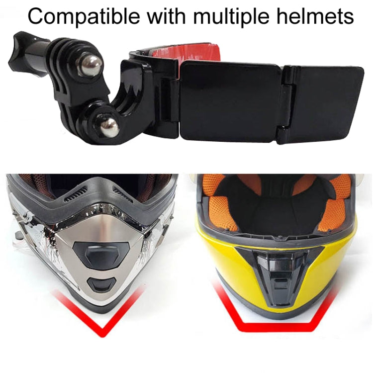 TUYU Motorcycle Integrated Hinged Helmet Chin Sports Camera Mounting Bracket, Style: With 4 Stickers - free shipping - PMC TechLife - Order now!