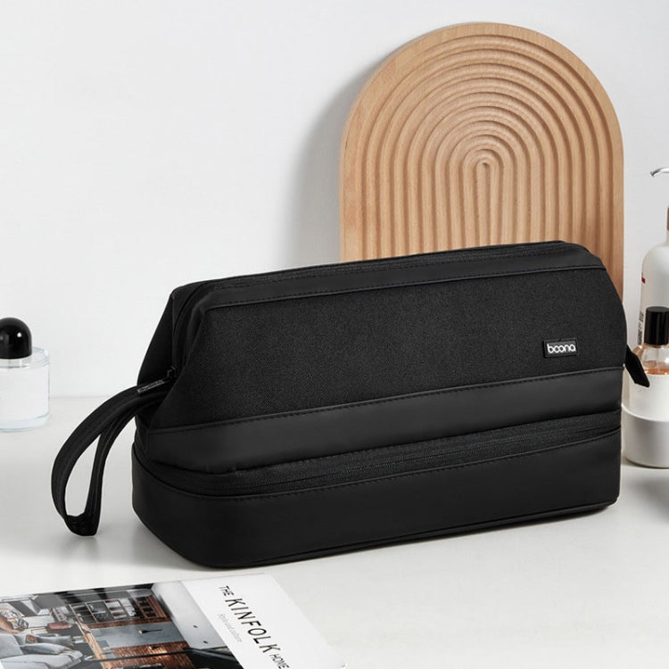For Dyson Baona BN-DS005 Large-capacity Double-layer Hair Dryer Curling Iron Storage Bag(Black) - For Dyson Accessories by Baona | Online Shopping South Africa | PMC TechLife | Buy Now Pay Later Mobicred