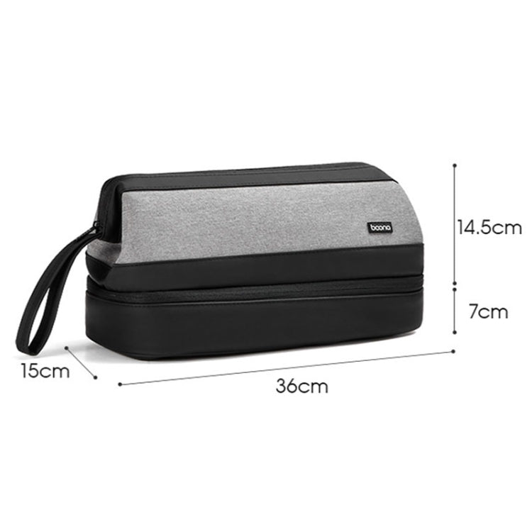 For Dyson Baona BN-DS005 Large-capacity Double-layer Hair Dryer Curling Iron Storage Bag(Black) - For Dyson Accessories by Baona | Online Shopping South Africa | PMC TechLife | Buy Now Pay Later Mobicred