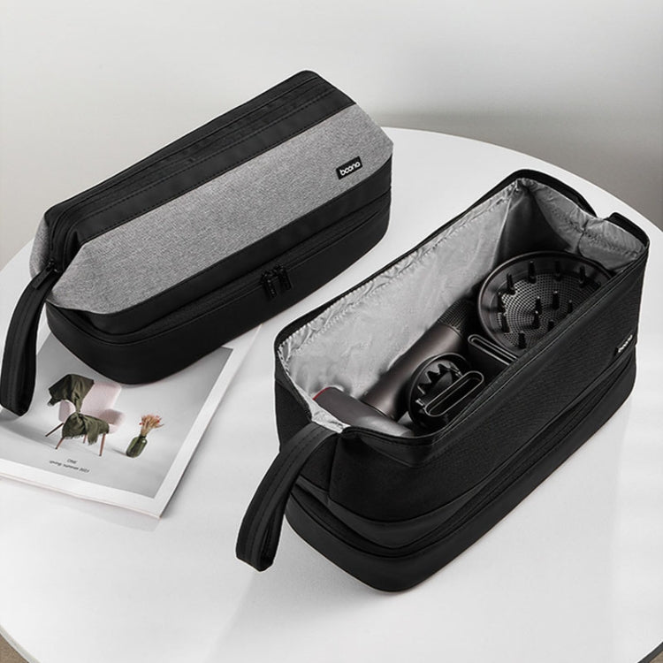 For Dyson Baona BN-DS005 Large-capacity Double-layer Hair Dryer Curling Iron Storage Bag(Gray) - For Dyson Accessories by Baona | Online Shopping South Africa | PMC TechLife | Buy Now Pay Later Mobicred