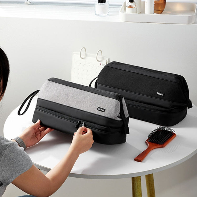 For Dyson Baona BN-DS005 Large-capacity Double-layer Hair Dryer Curling Iron Storage Bag(Black) - For Dyson Accessories by Baona | Online Shopping South Africa | PMC TechLife | Buy Now Pay Later Mobicred
