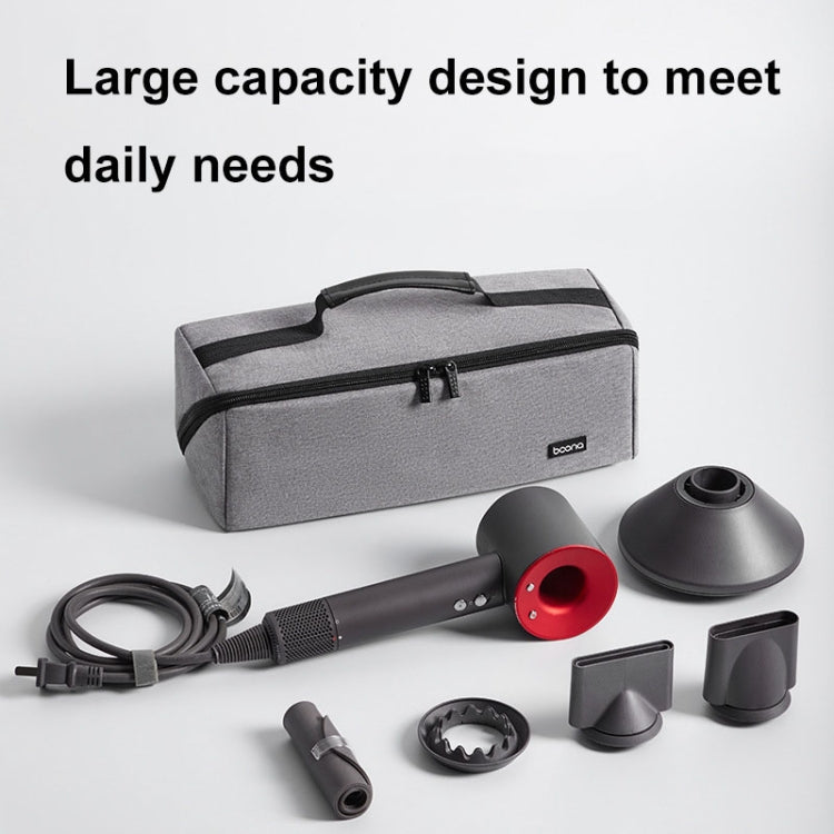 For Dyson Baona BN-DS010 Large Capacity Waterproof Hair Dryer Storage Bag(Gray) - For Dyson Accessories by Baona | Online Shopping South Africa | PMC TechLife | Buy Now Pay Later Mobicred