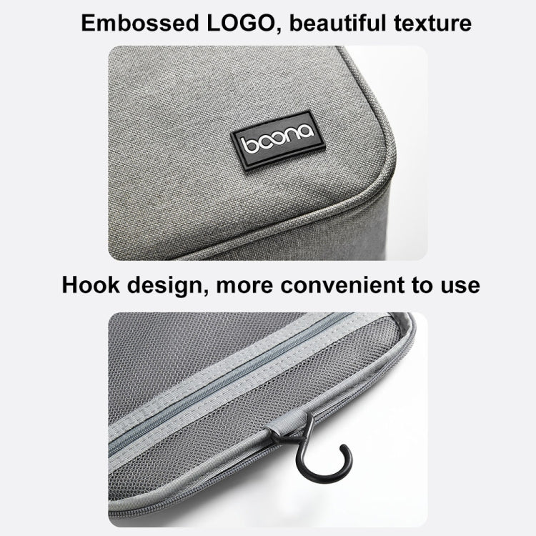 For Dyson Baona BN-DS002 Large Capacity Portable Handheld Hair Dryer Storage Bag with Hook(Black) - For Dyson Accessories by Baona | Online Shopping South Africa | PMC TechLife | Buy Now Pay Later Mobicred