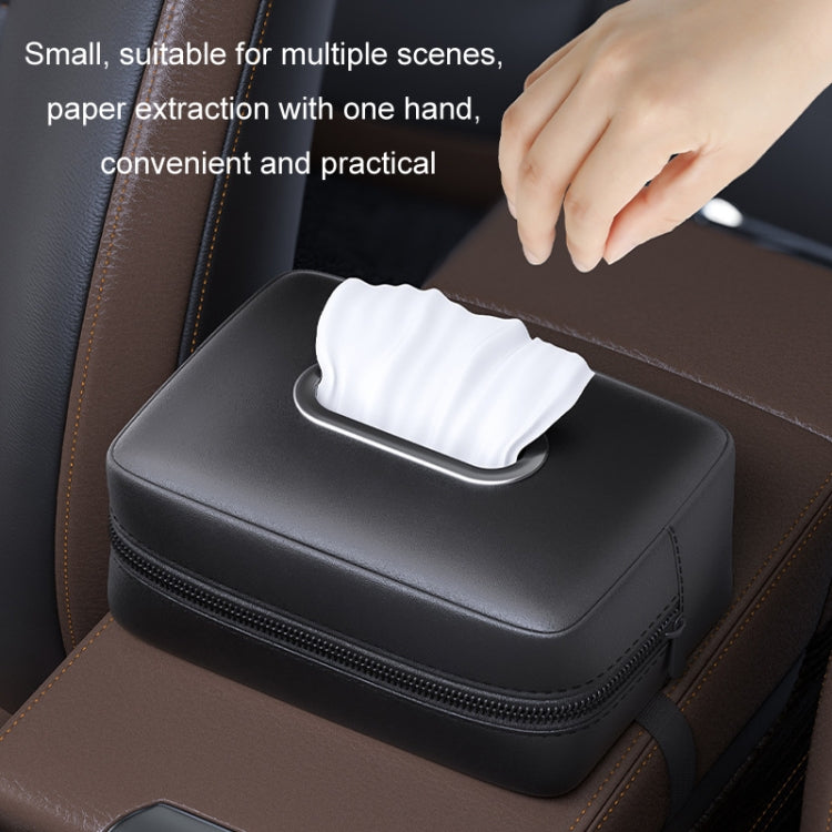 Car Seat Armrest Tissue Box Sun Visor Seat Back Hanging Paper Bag(Brown) - Stowing Tidying by PMC TechLife | Online Shopping South Africa | PMC TechLife | Buy Now Pay Later Mobicred