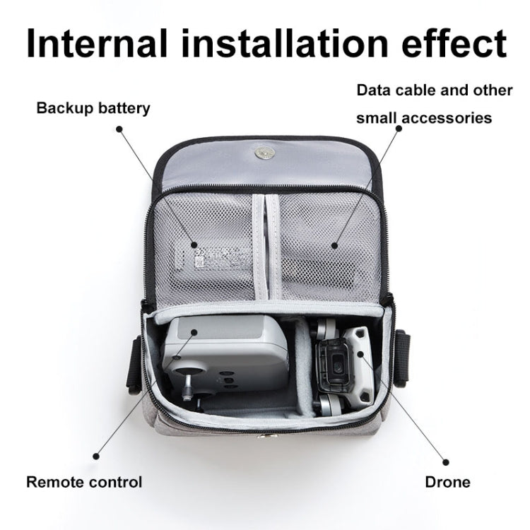 For DJI Mini 4 Pro Baona BN-H016 Portable Waterproof Crossbody Drones Storage Bag(Black) - free shipping - PMC TechLife - Order now!