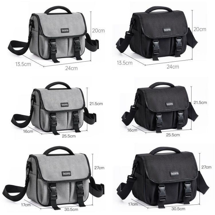 Baona BN-H017 Photography SLR / Micro Single Cross-Body Camera Storage Bag, Color: S Black - free shipping - PMC TechLife - Order now!
