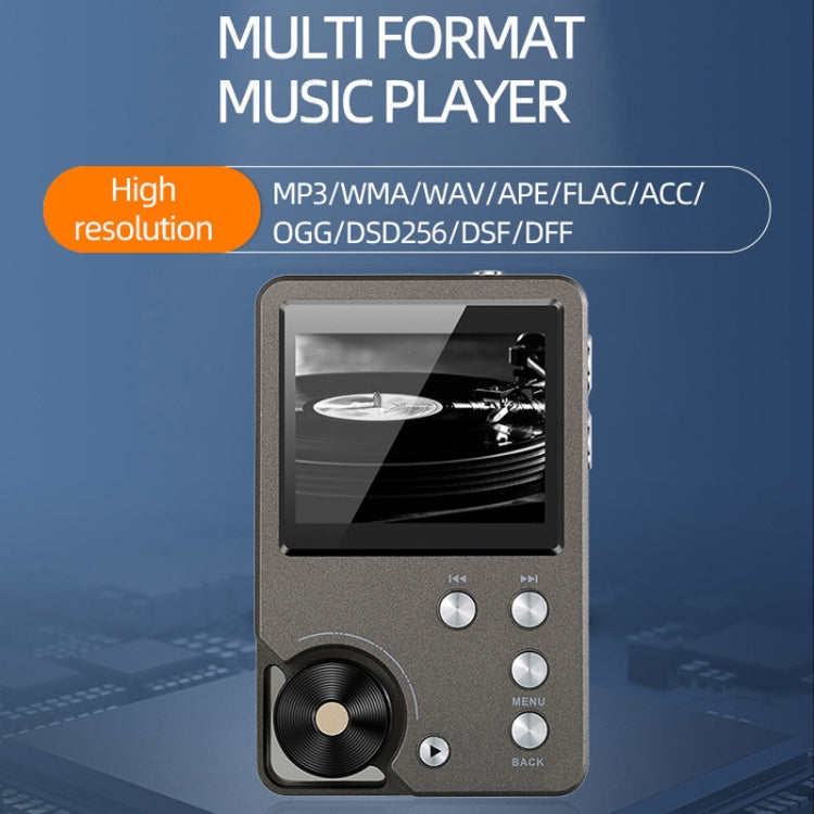 With 128GB TF Card HIFI Lossless DSD256 Music Player Sports MP3(Silver Gray) - MP3 Player by PMC TechLife | Online Shopping South Africa | PMC TechLife | Buy Now Pay Later Mobicred