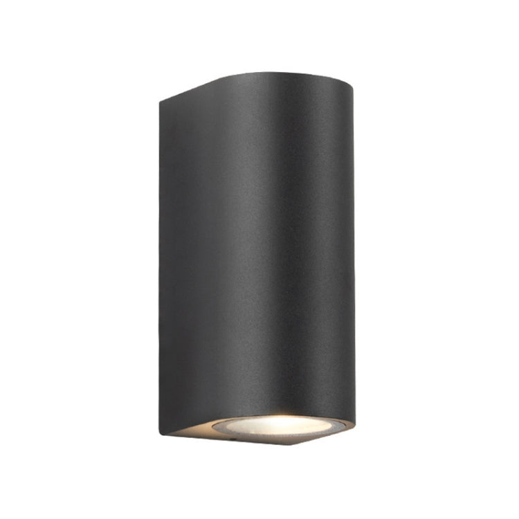 LED Outdoor Wall Lights Waterproof Exterior Villa Door Patio Lights Background Glow Spotlights, Style: 2-head Round With GU10 Bulb(Warm White) - Floodlights by PMc TechLife | Online Shopping South Africa | PMc TechLife | Buy Now Pay Later Mobicred