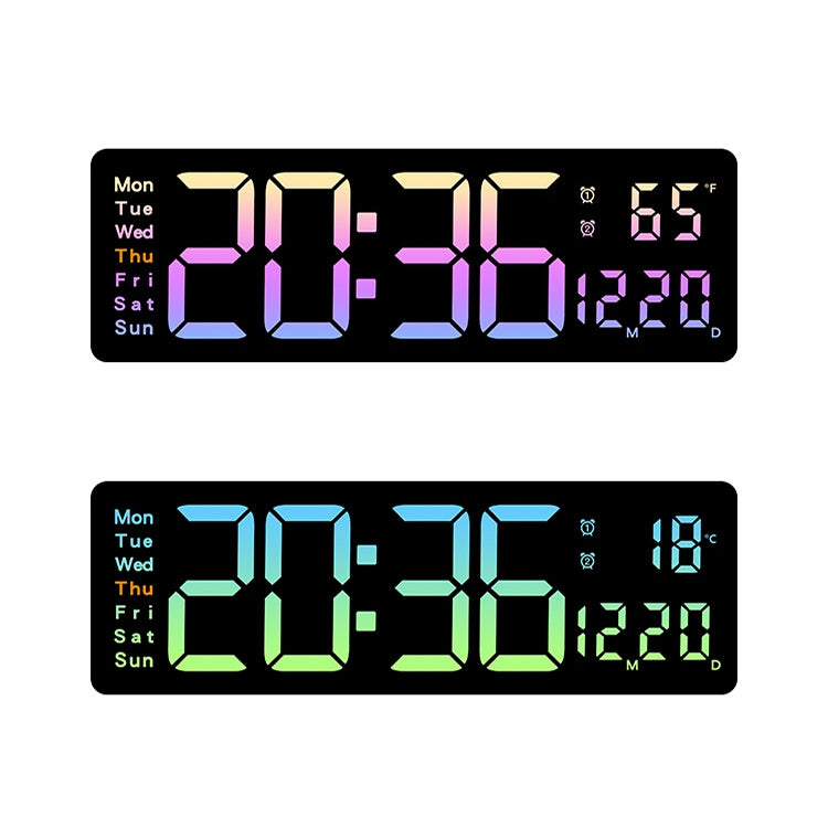 5526 LED Digital Display Electronic Wall Clock Multifunctional Countdown Alarm Clock(A Pink) - Wall Clock by PMc TechLife | Online Shopping South Africa | PMc TechLife | Buy Now Pay Later Mobicred