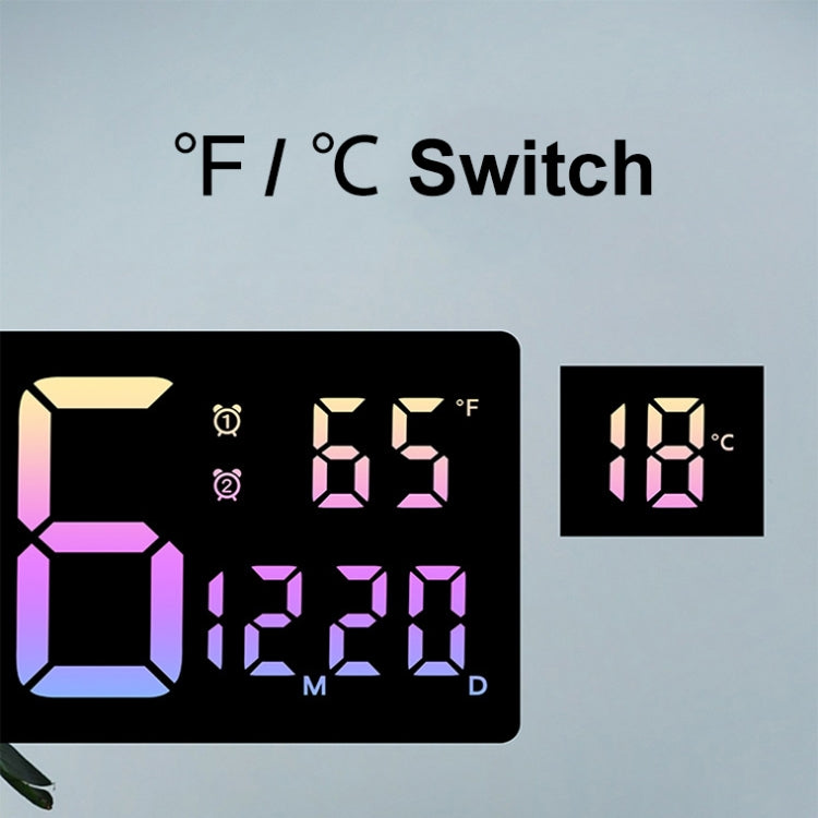 5526 LED Digital Display Electronic Wall Clock Multifunctional Countdown Alarm Clock(A Pink) - Wall Clock by PMc TechLife | Online Shopping South Africa | PMc TechLife | Buy Now Pay Later Mobicred