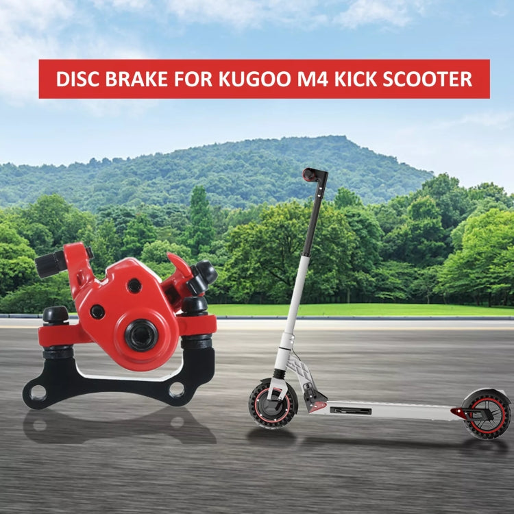 For KUGOO M4 10 inch Electric Scooter Disc Brake(Red) - Accessories & Parts by PMC TechLife | Online Shopping South Africa | PMC TechLife | Buy Now Pay Later Mobicred