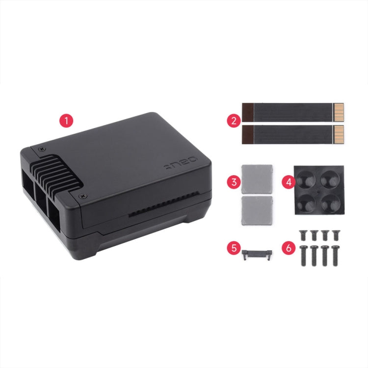 Waveshare 26587 For Raspberry Pi 5 Argon Neo Aluminum Alloy Case, Spec: M.2 Upgraded - free shipping - PMC Jewellery - Order now!