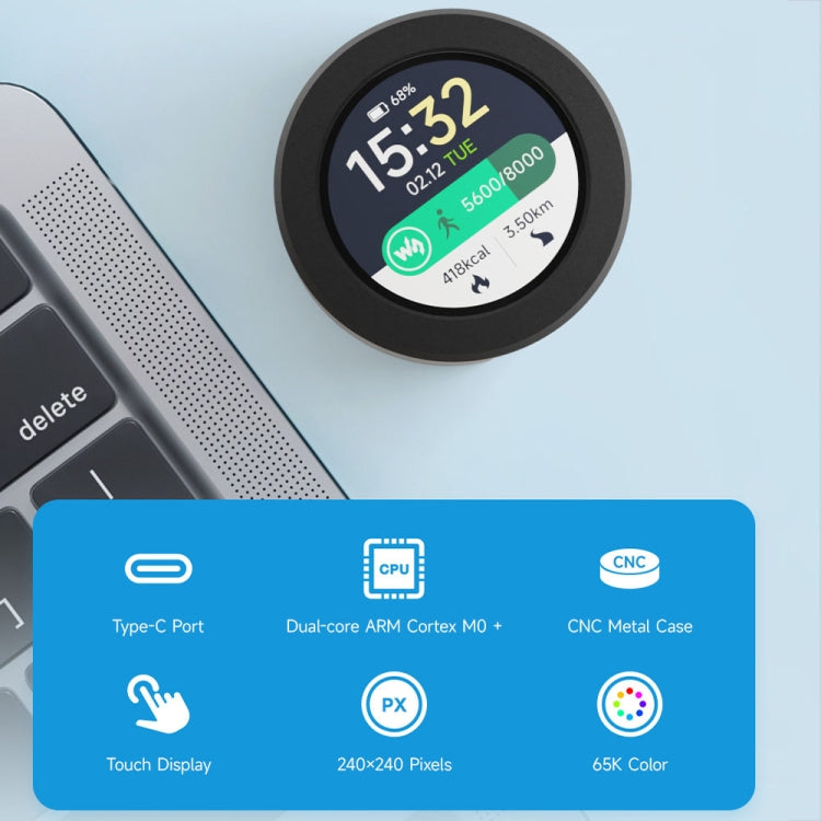 Waveshare 26369 1.28-Inch Round LCD Screen RP2040 MCU Board with Touch - free shipping - PMC TechLife - Order now!