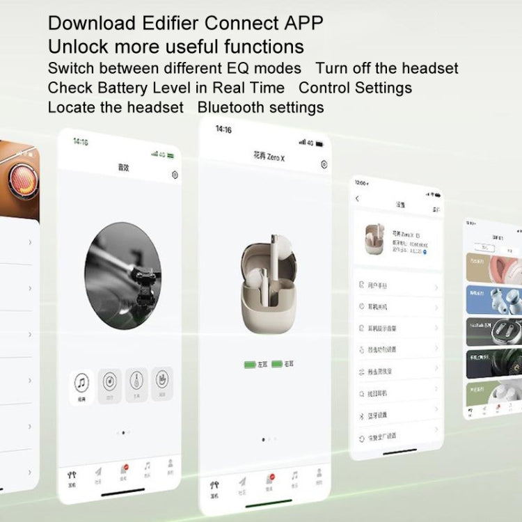 Edifier Huazai Zero X Wireless Noise Reduction Sports Bluetooth Earphones Standard(White) - free shipping - PMC Jewellery - Order now!