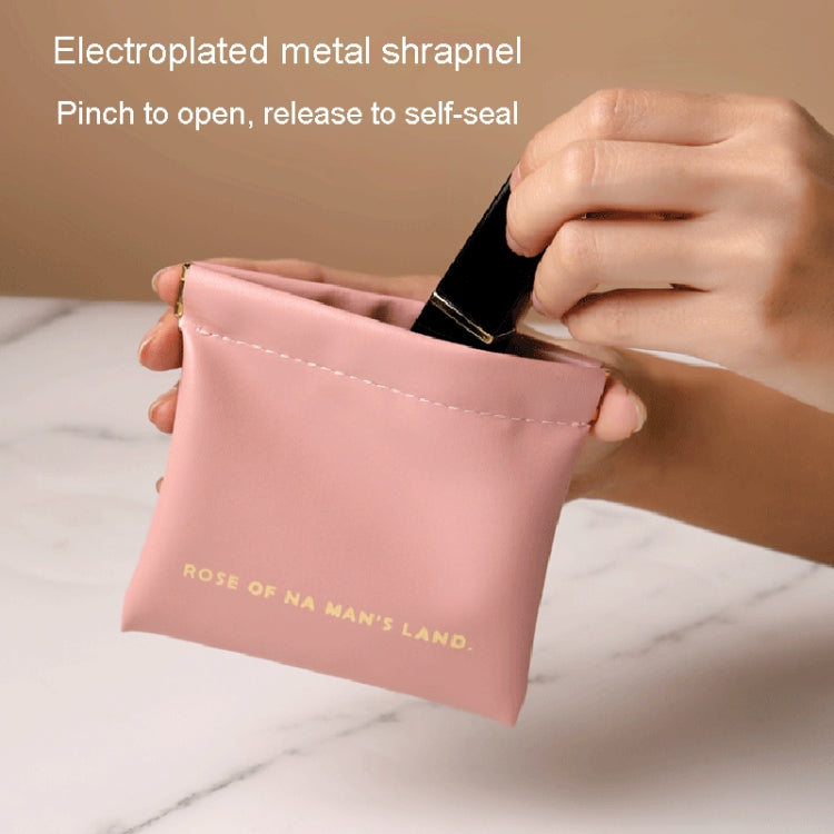 2pcs /Set PU Data Cable Earphone Storage Bag Mini Portable Lipstick Pouch Coin Purse, Size: Large+Small(Brown) - Other Case by PMC Jewellery | Online Shopping South Africa | PMC Jewellery | Buy Now Pay Later Mobicred