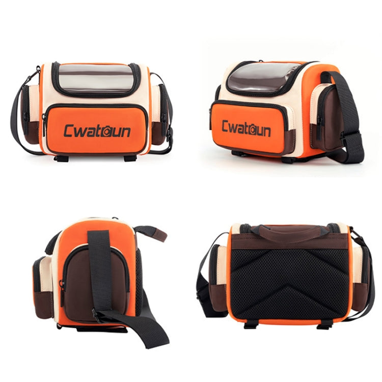 Cwatcun D121 Shoulder Crossbody Camera Bag Colorful Large Capacity Waterproof Digital Photography Bag, Color: Small Orange Red - free shipping - PMC TechLife - Order now!