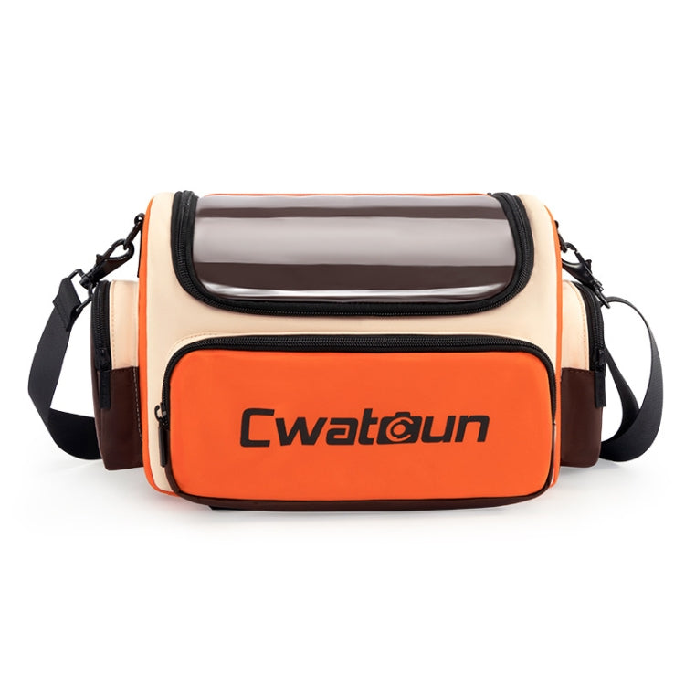Cwatcun D121 Shoulder Crossbody Camera Bag Colorful Large Capacity Waterproof Digital Photography Bag, Color: Medium Orange Red - free shipping - PMC TechLife - Order now!