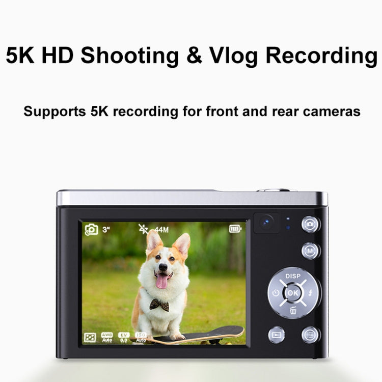 DC305X 5K/30FPS 2.8-Inch HD Shooting 5X Optical Zoom Anti-Shake Digital Camera, Color: White UK Plug - Children Cameras by PMC TechLife | Online Shopping South Africa | PMC TechLife | Buy Now Pay Later Mobicred