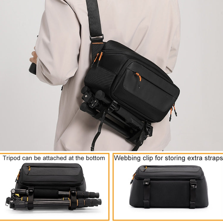 Cwatcun D133 Camera Chest Bag Multi-functional Handheld Slanting Cross Shoulder Camera Casual Bag, Color: Large Black - free shipping - PMC TechLife - Order now!